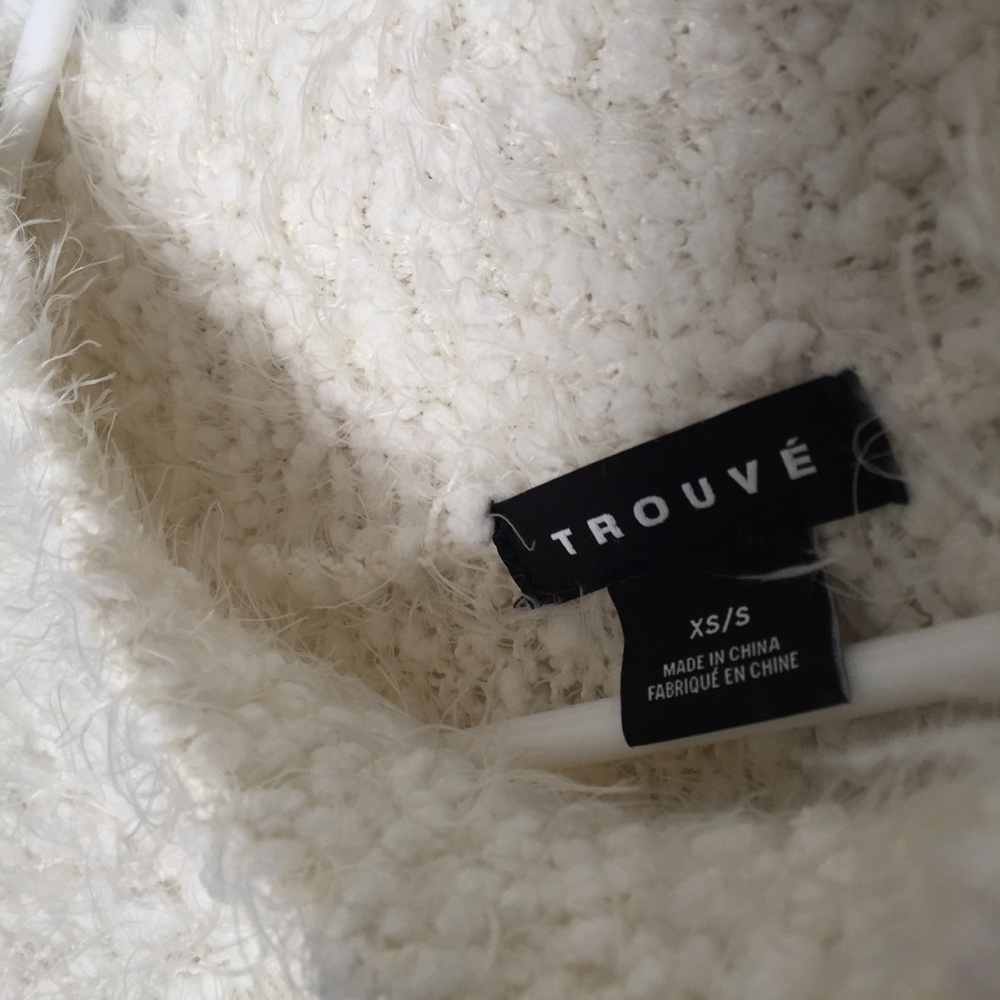 Fuzzy Cream Oversized Sweater